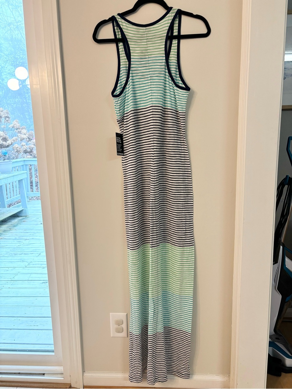 Express Striped Racerback Maxi Dress - Picture 6 of 8